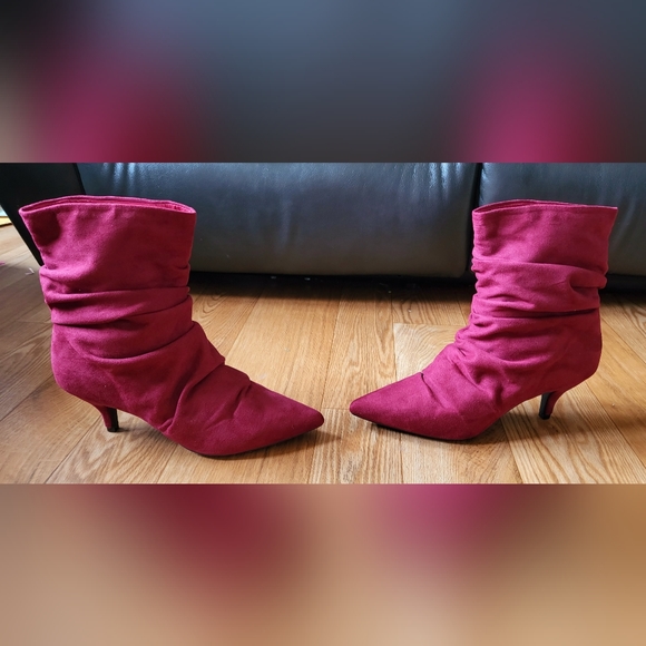 Journee Collection Women's Burgundy Jo Booties Size 9 Brand New ✨️ - Picture 5 of 11